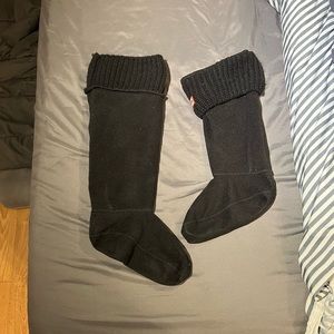 Black Hunter tall boot socks. Great condition